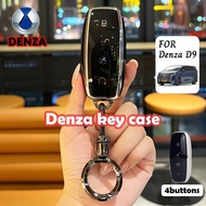 4buttons BYD Denza D9 car key case Denza D9 key cover keychain TPU key shell
