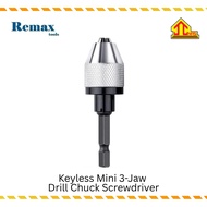 REMAX TOOLS 1/4" KEYLESS CHUCK ADAPTOR / IMPACT DRILL ADAPTOR / REPLACEMENT DRILL