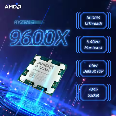 Amd Ryzen 5 9600X Cpu 3.9 Ghz 6-Core 12-Thread 38Mb Am5 New!