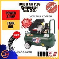 EUROX AIR PLUS Air Compressor 60L 3.5HP (EAG-3-6051D)