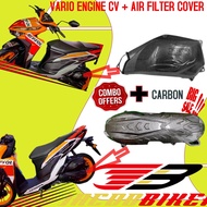 COMBO SET HONDA.VARIO.150.ARM.CASE. ENGINE COVER.AIR FLITER CASE COVER CARBON