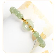 UYYH 0.00[Item yang Disyorkan] Acara Meriah, Gelang Peace Buckle, Gaya Vintage, Barang Kemas untuk W