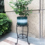 Iron Flower Pot Gardening Storage Disassembly Flower Rack Floor-standing Plant Rack Double-layer Rec