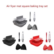 searchddsg Air Fryers Silicone Basket Plate Square Reusable Air Fryers Cooking Accessories