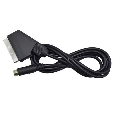 Scart Cable for SEGA Saturn NTSC and PAL Plug