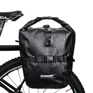 Rhinowalk Bicycle Pannier Bag 20L Waterproof Portable Bike Rear Seat Bag Side Bag Luggage Storage Bag Cycling Handbag Shoulder Bag Bicycle Accessories For Mountain Road Touring Bike For Brompton and 3Sixty