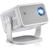 Smart Projector with WiFi and Bluetooth, 1080P Native 4K Support, 600 ANSI Lumen, Electric Focus & A