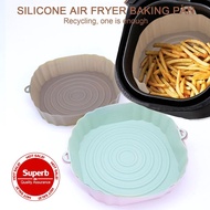Air Fryer Pad Grill Pan Tray Multifunctional Silicone High Reusable BBQ Resistant Temperature Z9U6