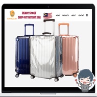 BERBALOI.MY🤫Luggage Cover Protector Transparent PVC Usable Travel Suitcase | 18 /20/22/24/26/28/30 INCH