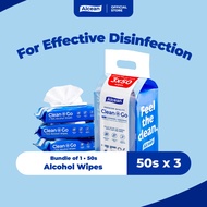 Alcean 75% Classic Alcohol Wipes - 50's x 3 Packs