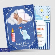 Birthday card - birthday upon request Pluxi (PX_SN21)