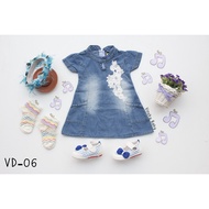 Baby Clothes Jeans Denim Dress Chinese New Year 18-36 Months