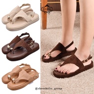 2cm Heel Wedge Sandals SlingBackTALI ImportedWanita HJ9073 [3 colors] Sandal Perempuan