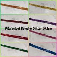 1yard (90cm) Velvet Ribbon Glitterbeludru 1cm/ Bouquet Ribbon Gift Ribbon Gift Ribbon hampers Ribbon