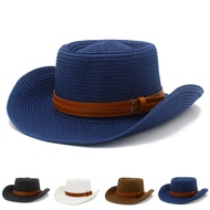 Straw Hat Men Women Fedora Hats Trilby Caps Fedora Jazz Hat Cowboy Sunhat Curl Brim Cap Chapeau Blower Round Top Caps