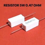 5W 5WATT 0.47R 0.47 OHM ROHS CHALK RESISTOR