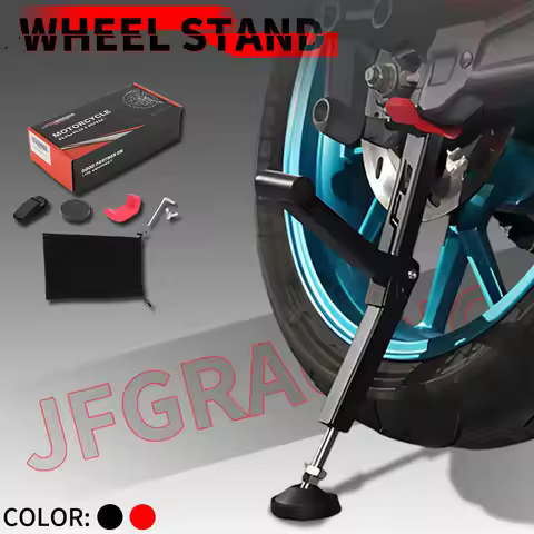 Paddock Stand Universal Motorcycle Wheel Stand Lift Portable Handle Single Sided Front Rear Support