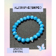 Apatite crystal bracelet