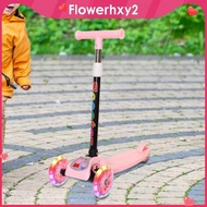 [Flowerhxy2] 3 Wheel Scooter Self Balancing Kids Toy Kick Scooter for Park Activity Gifts