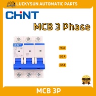 MCB 3 Phase MCB 3P CHINT NXB-63 3P Miniature Circuit Breaker Electrical Protection Panel