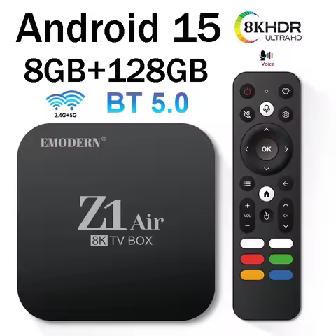 Z1 Air TV Box Android 15 Smart Allwinner H313 Quad Core 8GB 128GB Support 1080P 8K 4K WiFi 4G 5G BT5