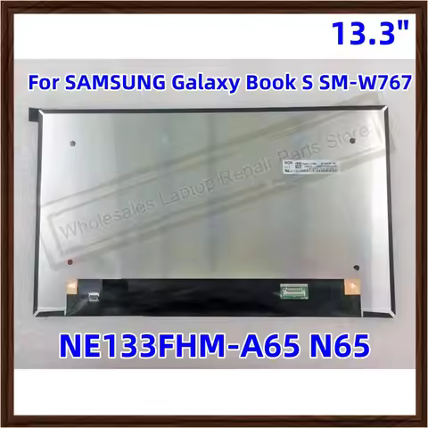Original 13.3 inch LCD For SAMSUNG Galaxy Book S SM-W767 GH82-21278B LCD screen Display assembly NE1