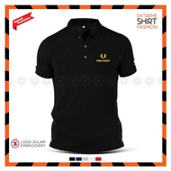 Premium Polo Tee Freds Perrys Design Logo Emas Gold Baju Baju Lelaki T-Shirt Lelaki Design Logo Sula