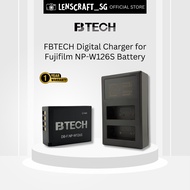 FBTECH Digital Charger for Fujifilm NP-W126S battery