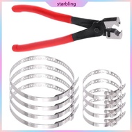 Star Complete CV Boot Clamp Plier Set For Car Hoses Includes 8 Sturdy Clamps Bands