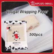500sheets/Pack Edible Glutinous Rice Paper Transparent Candy Wrapper Edible Nougat Wrapping Paper