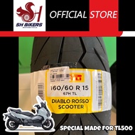 Pirelli R 160/60 R15 67H TL Diabolo Rosso Scooter (SYM Maxysm TL500 / Yamaha Tmax)