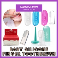 [MIMIJUMI/FIFFY] Silicone Newborn Baby Finger Toothbrush Case Thermoplastic Brush Oral Nasal Care