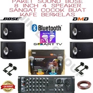 PAKET SOUND KARAOKE BOSE 8 INCH 4 SPEAKER BISA BLUETOOTH SMART TV