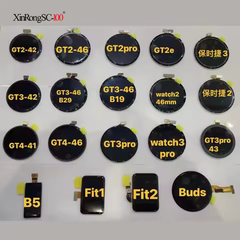 For Huawei Watch GT 2 3 2e PRO GT2 GT3 B29 B19 WATCH2 GT4 WATCH3 B5 FIT1 FIT2 BUDS LCD Touch Screen 