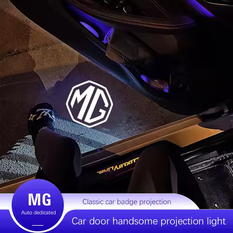 2pcs MG HD Car Door Welcome Light Led Projector Lamp For MG 4 5 6 7 Cyberster ES5 ONE MG5 Scorpio ZS