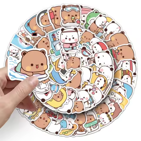 50Pcs Cute Bubu Dudu Stickers Bubu Decals For Phone Laptop Suitcase Notebook Skateboard Waterproof S