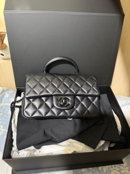 CHANEL CF MINI HANDLE SO BLACK