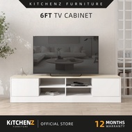 KitchenZ 4ft/6ft TV Cabinet Rak TV kayu Almari TV Kabinet Tv console 电视柜 TV Media storage cabinet