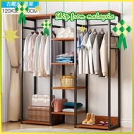 A#59 Cloth Wardrobe Cabinet Cloth Storage Cabinet Modern Style MDF (L60/90/120 x W30 x H140cm) Rak B