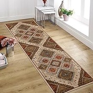 Superior Indoor Runner Rug, Jute Backing, Plush Floral Paisley Rugs for Entryway, Kitchen Floors, Of