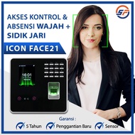MESIN ICON FACE21 Face Detection Attendance Machine Original Fingerprint Face Attendance Machine