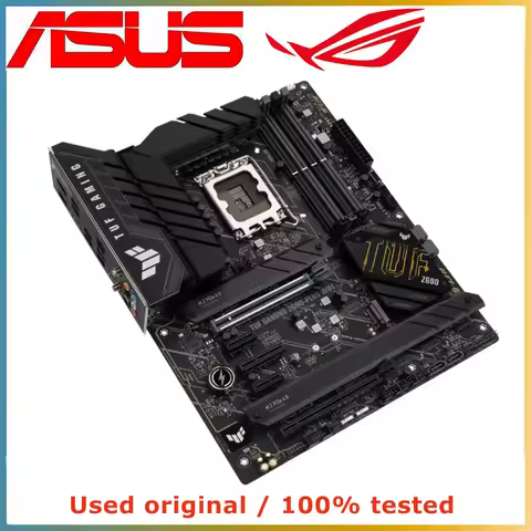 For ASUS TUF GAMING Z690-PLUS WIFI Motherboard Socket LGA1700 CPU DDR5 6000(OC) MHz Memory Chipset Z