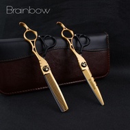 Brainbow Hair Cutting Scissors Shears Kit 6' Professional Barber Hair Cutting Shears Scissors Sharp 