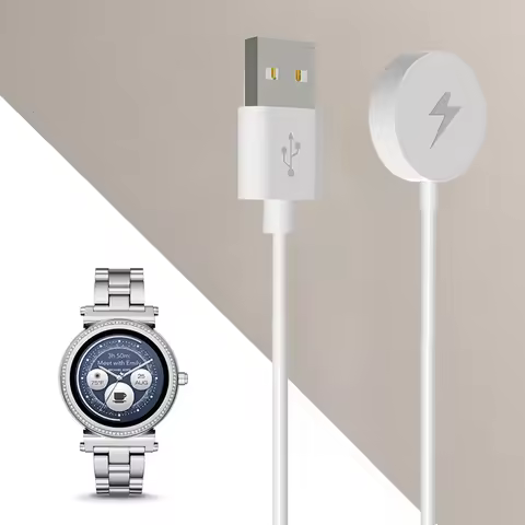 Fast Charging Cable Smart Watch Charger For Michael Kors Access Sofie Bradshaw Grayson Wireless Char