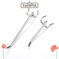 FAVORITEGOODS Display Hooks, Silver Pegboard Hooks, Retail Shop Peg