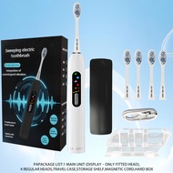 Sonic Electric Toothbrush with Real-Time LCD Display, Magnetic Charging, 5 Modes, 3 Power Levels, So