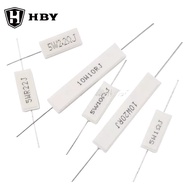 10Pcs 5W 10W 20W Cement Resistor Power Resistance 1R 2R 3R 8.2R 9.1R 10R 12R 15R 18R 20R 22R Ohm  1K
