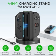 IINE 4 in 1 Magnetic Charger Station for Nintendo Switch 2 Joycon Controller Fast Charging Dock for 