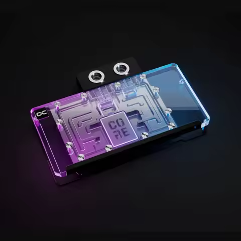 Alphacool Core GPU Water Block Serve For PowerColor Hellhound AMD Radeon RX 9070,Sapphire PURE,PULSE