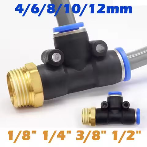 10/50/200PCS Pneumatic Fitting Quick Connector PD External Thread M5 1/8 "1/4 3/8 PT1/2 PU Air Hose 